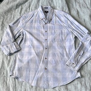 JCrew szL slim long sleeve plaid button down shirt